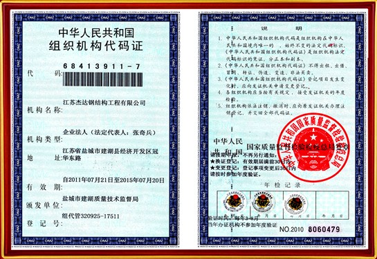 組織機構代碼證