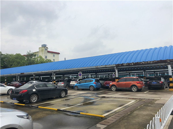 江西上饒車庫(kù)無(wú)梁拱形屋頂案例
