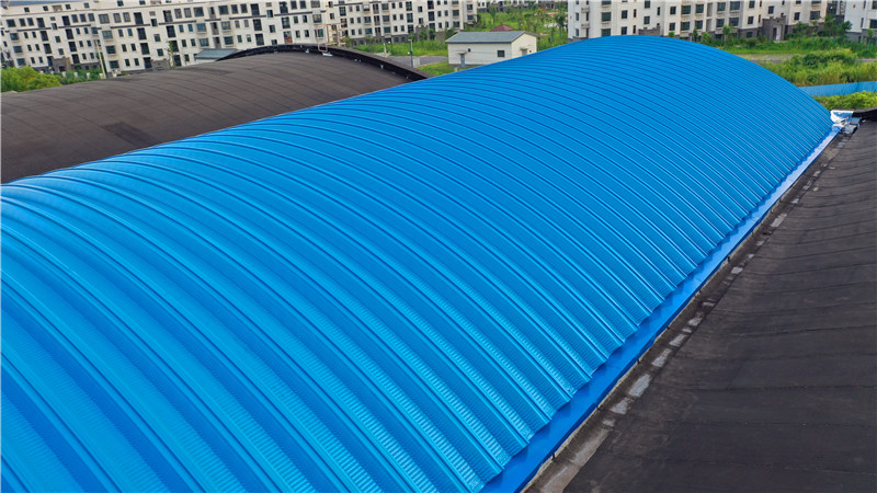 江蘇淮安直屬庫拱形屋面罩棚工程